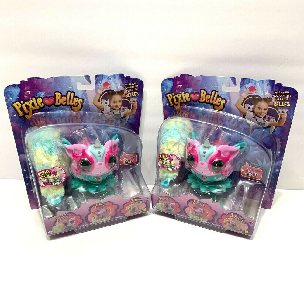Pixie Belles 2 Pack Interactive Enchanted Animal Toy Rosie Pink for Kids 5+